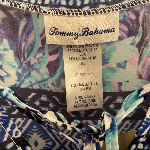 Tommy Bahama Aquapetals Lace Up Tunic - NWT - Size S/M - Picture 9 of 13